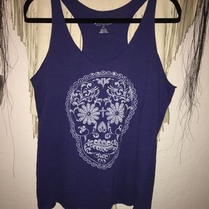 Roper Sugar Skull Tank Top L